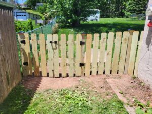 Fence Repair and Custom-Built Double Gate in King Of Prussia