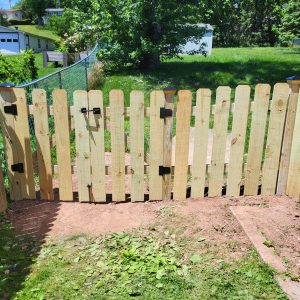 Fence Repair and Custom-Built Double Gate in King Of Prussia